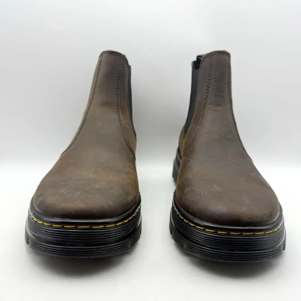 Dr. Martens Embury Ankle Chelsea Boots EU 41 Womens 9 Mens 8 Brown Leather EUC